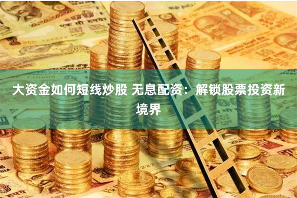 大资金如何短线炒股 无息配资：解锁股票投资新境界